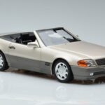 Mercedes 500 SL R129 Опушено Сребристо Norev 1:18