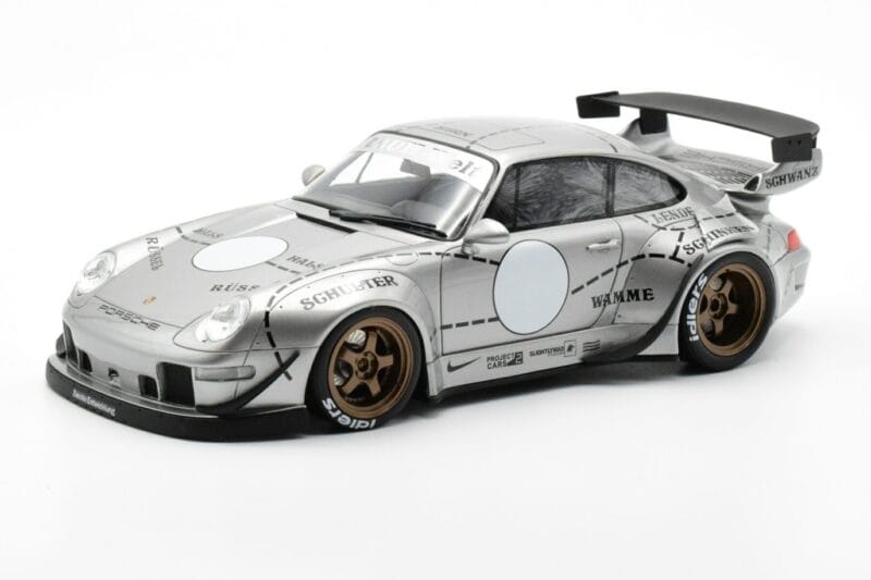 Porsche 911 993 RWB Silver Phantom Азиатско Издание GT Spirit 1:18
