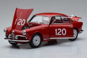 Alfa Romeo Giulietta SV #120 Mille Miglia 1956 Kyosho 1:18 08957A Метал — снимка 2 от 9