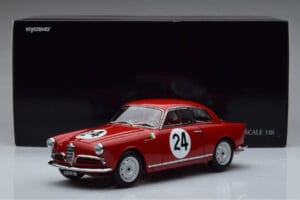 Alfa Romeo Giulietta SV #24 Targa Florio 1958 Kyosho 1:18 08957B Метал — снимка 9 от 9
