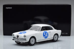 Alfa Romeo Giulietta SV #34 Targa Florio 1960 Kyosho 1:18 08957C Метал — снимка 9 от 9