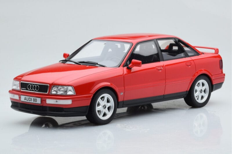 Audi 80 B4 Quattro Competition Laser Червен Otto 1:18