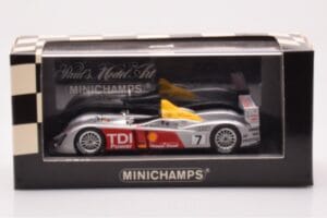Audi R10 TDI LMP1 #7 R. Capello / T. Kristensen / A. McNish 24 Hours of Le Mans 2006 Minichamps 1:43 400061607 Метал — снимка 4 от 4