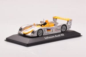 Audi R8 Infineon #2 Winner ALMS Petit Le Mans 2002 Minichamps 1:43 400021382 Метал — снимка 2 от 4