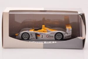 Audi R8 Infineon #2 Winner ALMS Petit Le Mans 2002 Minichamps 1:43 400021382 Метал — снимка 4 от 4