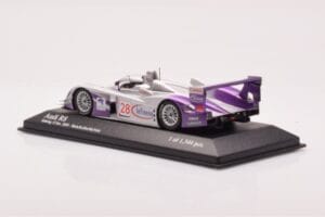 Audi R8 LMP900 #28 F. Biela / P. Kaffer / A. McNish 12 Hours of Sebring Winner 2004 Minichamps 1:43 4000412328 Метал — снимка 3 от 4