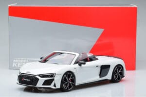 Audi R8 Spyder Performance Бял Kengfai 1:18 VAKF-0351 Метал — снимка 11 от 11