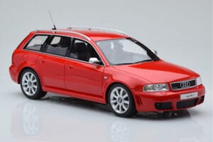 Audi RS4 B5 Avant Червен Otto 1:18 OT1026B Смола — снимка 4 от 6