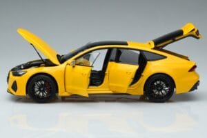 Audi RS7 C8 Sportback Жълт Vossen Rims Лимитирана Серия Kengfai 1:18 VAKF 0335 Метал — снимка 4 от 8
