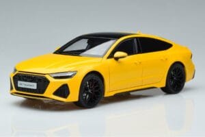 Audi RS7 C8 Sportback Жълт Vossen Rims Лимитирана Серия Kengfai 1:18 VAKF 0335 Метал