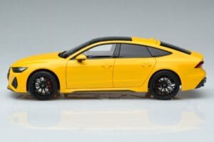 Audi RS7 C8 Sportback Жълт Vossen Rims Лимитирана Серия Kengfai 1:18 VAKF 0335 Метал — снимка 5 от 8