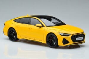 Audi RS7 C8 Sportback Жълт Vossen Rims Лимитирана Серия Kengfai 1:18 VAKF 0335 Метал — снимка 6 от 8