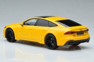 Audi RS7 C8 Sportback Жълт Vossen Rims Лимитирана Серия Kengfai 1:18 VAKF 0335 Метал — снимка 7 от 8