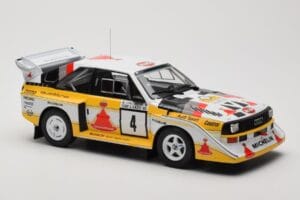 Audi Sport Quattro S1 E2 #4 S. Blomqvist / B. Cederberg Rally 1000 Lakes 1985 IXO 1:18 18RMC161A Метал — снимка 4 от 6
