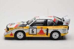 Audi Sport Quattro S1 E2 #6 H. Mikkola / A. Hertz Rally 1000 Lakes 1985 IXO 1:18 18RMC161B Метал — снимка 3 от 6