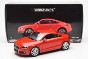 Audi TT 8J Червен Металик Minichamps 1:18 100015021 Метал — снимка 8 от 8