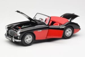 Austin-Healey 3000 Mk I Spider Черен Червен Kyosho 1:18 08141KR Метал — снимка 2 от 8