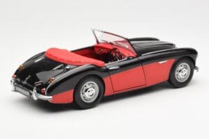 Austin-Healey 3000 Mk I Spider Черен Червен Kyosho 1:18 08141KR Метал — снимка 3 от 8