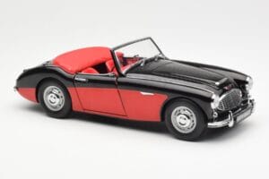 Austin-Healey 3000 Mk I Spider Черен Червен Kyosho 1:18 08141KR Метал — снимка 6 от 8