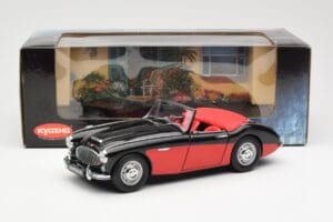 Austin-Healey 3000 Mk I Spider Черен Червен Kyosho 1:18 08141KR Метал — снимка 8 от 8