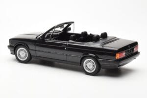 BMW 325i E30 Кабриолет Черно Металик Norev 1:18 183211 Метал — снимка 5 от 6
