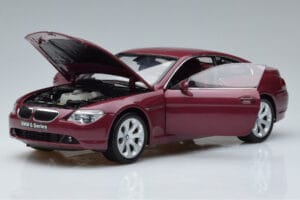 BMW 645Ci E63 Тъмночервен Kyosho 1:18 08701CR Метал — снимка 2 от 7