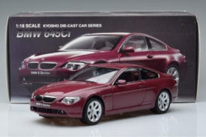 BMW 645Ci E63 Тъмночервен Kyosho 1:18 08701CR Метал — снимка 7 от 7
