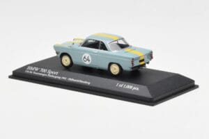 BMW 700 Sport #64 Hulbusch / Stausberg 12 Hours of Nurburgring 1961 Minichamps 1:43 400612364 Метал — снимка 3 от 4