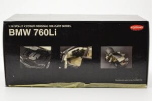 BMW 760Li E66 Черен Kyosho 1:18 08572BK Метал — снимка 8 от 9