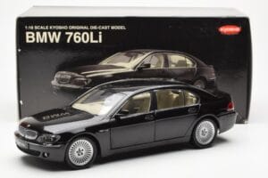 BMW 760Li E66 Черен Kyosho 1:18 08572BK Метал — снимка 9 от 9