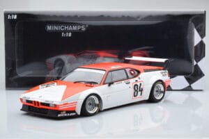 BMW M1 Equipe Dominique Lacaud #84 H. Stuck / Burger / D. Lacaud 24 Hours of Le Mans 1980 Minichamps 1:18 155802984 Метал — снимка 6 от 6