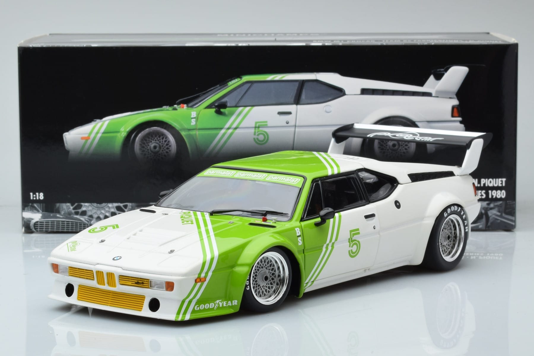 BMW M1 Procar BS Fabrications #5 N. Piquet Procar Series 1980 Minichamps 1:18 183802905 Метал — снимка 8 от 8