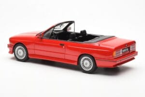 BMW M3 E30 Кабриолет Червен Otto 1:18 OT077 Смола — снимка 5 от 6