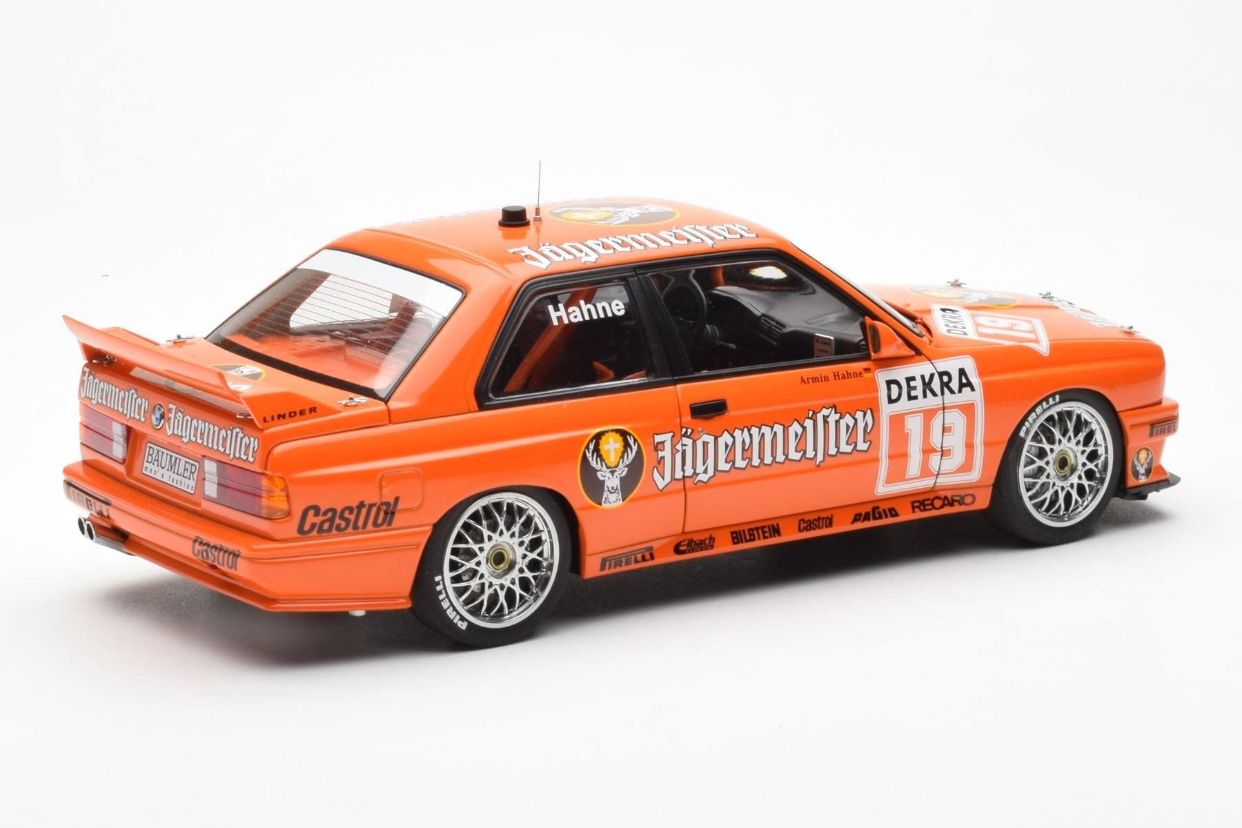 BMW M3 E30 #19 A. Hahne Jägermeister DTM 1992 AUTOart 1:18 89248 Метал — снимка 3 от 8