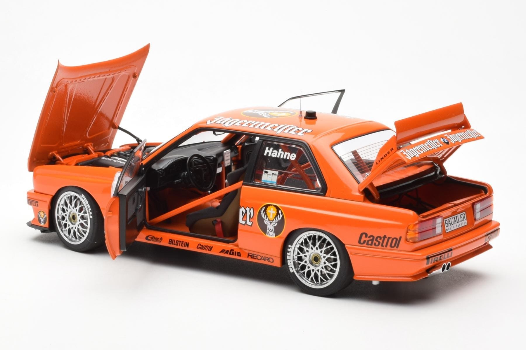 BMW M3 E30 #19 A. Hahne Jägermeister DTM 1992 AUTOart 1:18 89248 Метал — снимка 5 от 8
