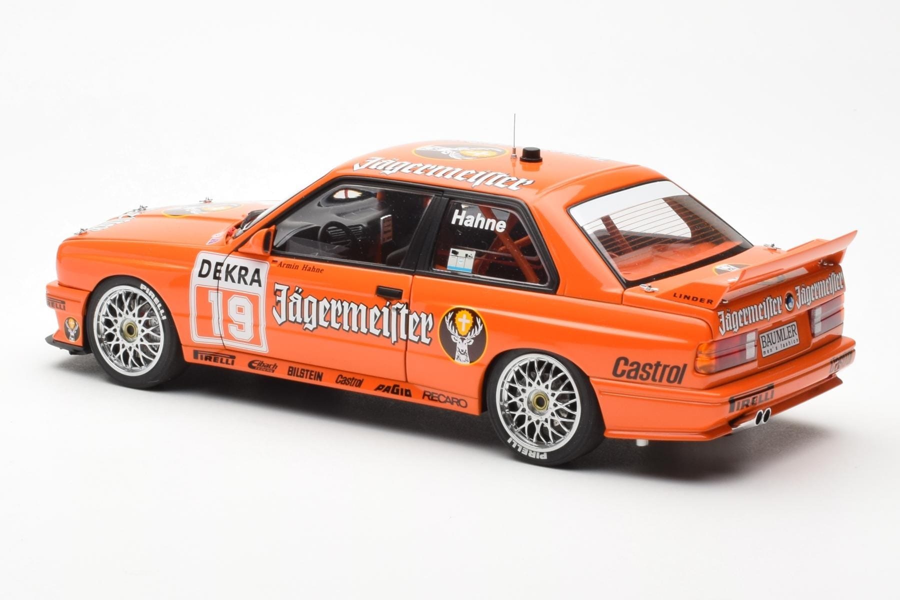 BMW M3 E30 #19 A. Hahne Jägermeister DTM 1992 AUTOart 1:18 89248 Метал — снимка 7 от 8