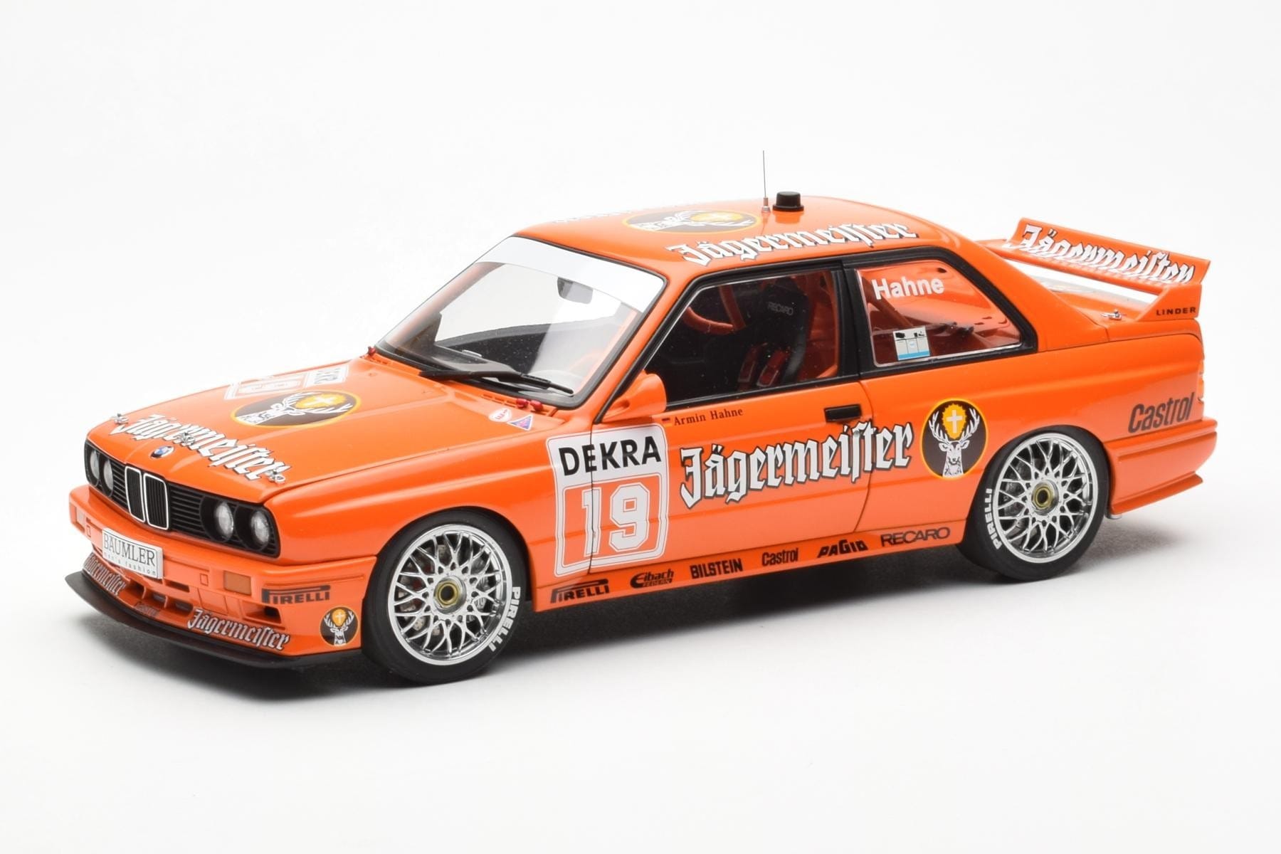 BMW M3 E30 #19 A. Hahne Jägermeister DTM 1992 AUTOart 1:18 89248 Метал