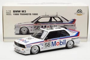 BMW M3 E30 #56 P. Brock / J. Richards Mobil Bathurst 1000 1988 AUTOart 1:18 88847 Метал — снимка 9 от 9