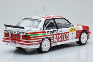 BMW M3 E30 Bastos #1 R. Ravaglia / E. Pirro / E. Van de Poele 24 Hours of Spa 1991 IXO 1:18 18RMC081A Метал — снимка 2 от 6