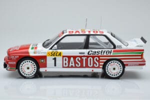 BMW M3 E30 Bastos #1 R. Ravaglia / E. Pirro / E. Van de Poele 24 Hours of Spa 1991 IXO 1:18 18RMC081A Метал — снимка 3 от 6