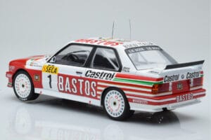 BMW M3 E30 Bastos #1 R. Ravaglia / E. Pirro / E. Van de Poele 24 Hours of Spa 1991 IXO 1:18 18RMC081A Метал — снимка 5 от 6