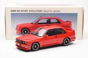 BMW M3 E30 Sport Evolution Cecotto Edition Червен AUTOart 1:18 70566 Метал — снимка 8 от 8