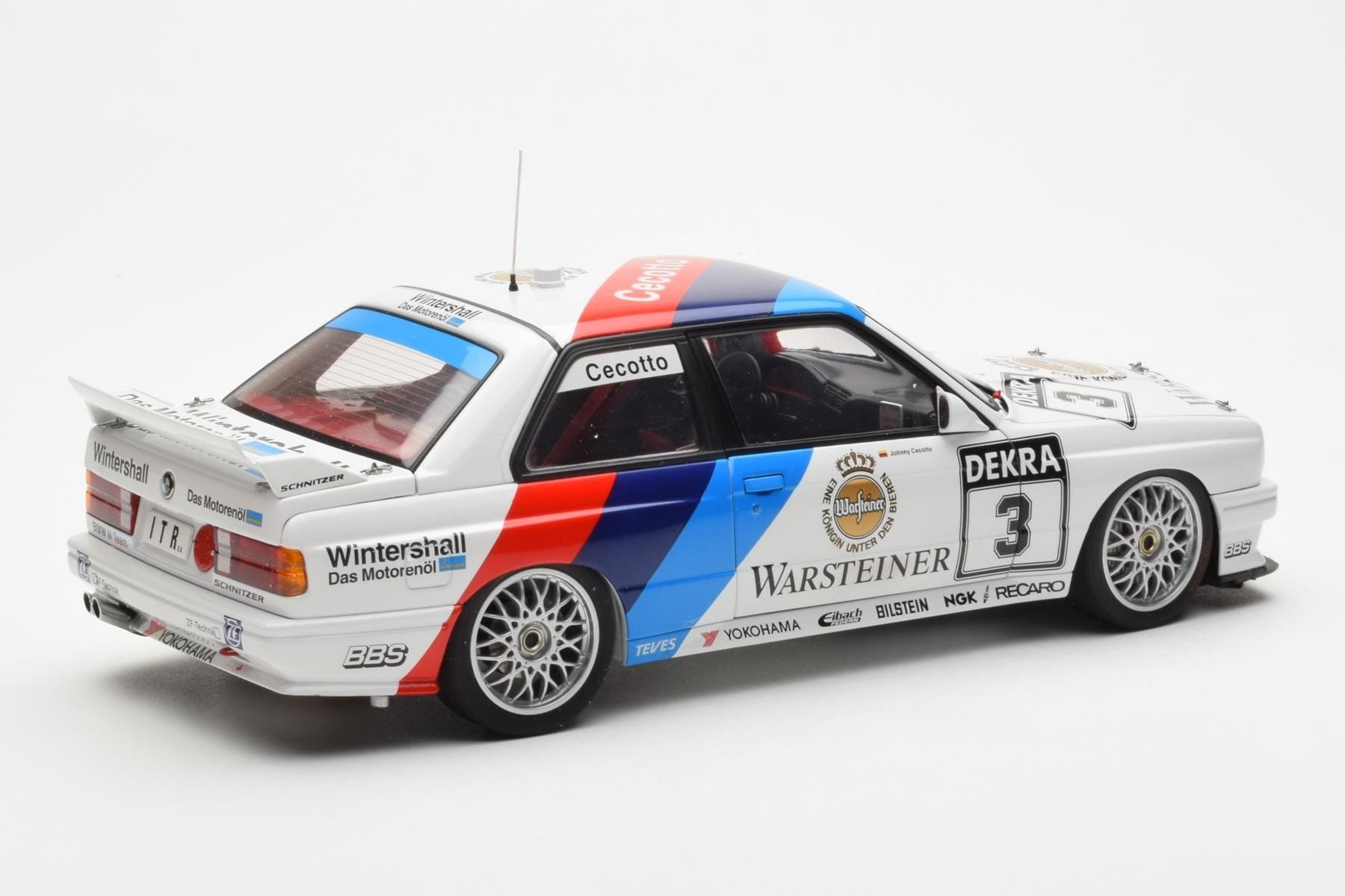 BMW M3 E30 #3 J. Cecotto Warsteiner DTM 1991 AUTOart 1:18 89145 Метал — снимка 3 от 8