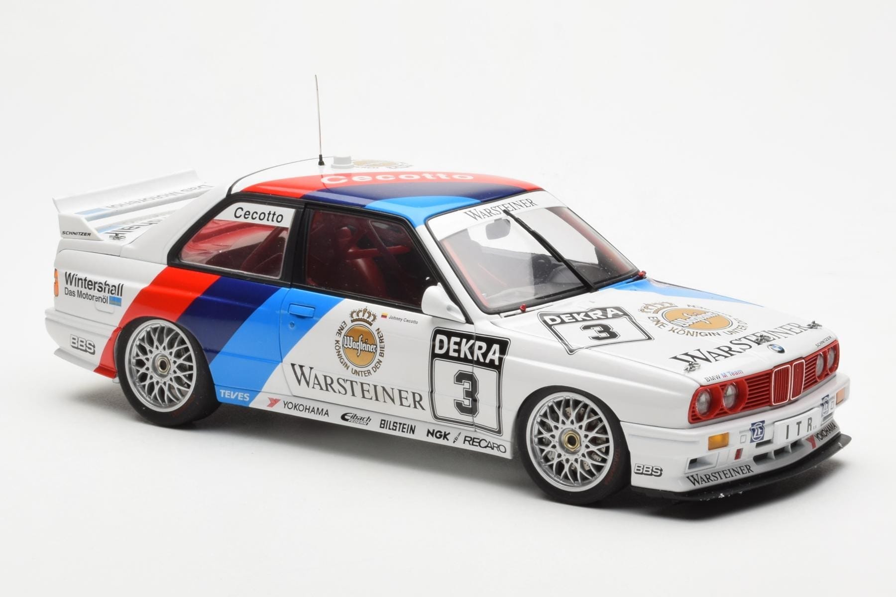 BMW M3 E30 #3 J. Cecotto Warsteiner DTM 1991 AUTOart 1:18 89145 Метал — снимка 6 от 8