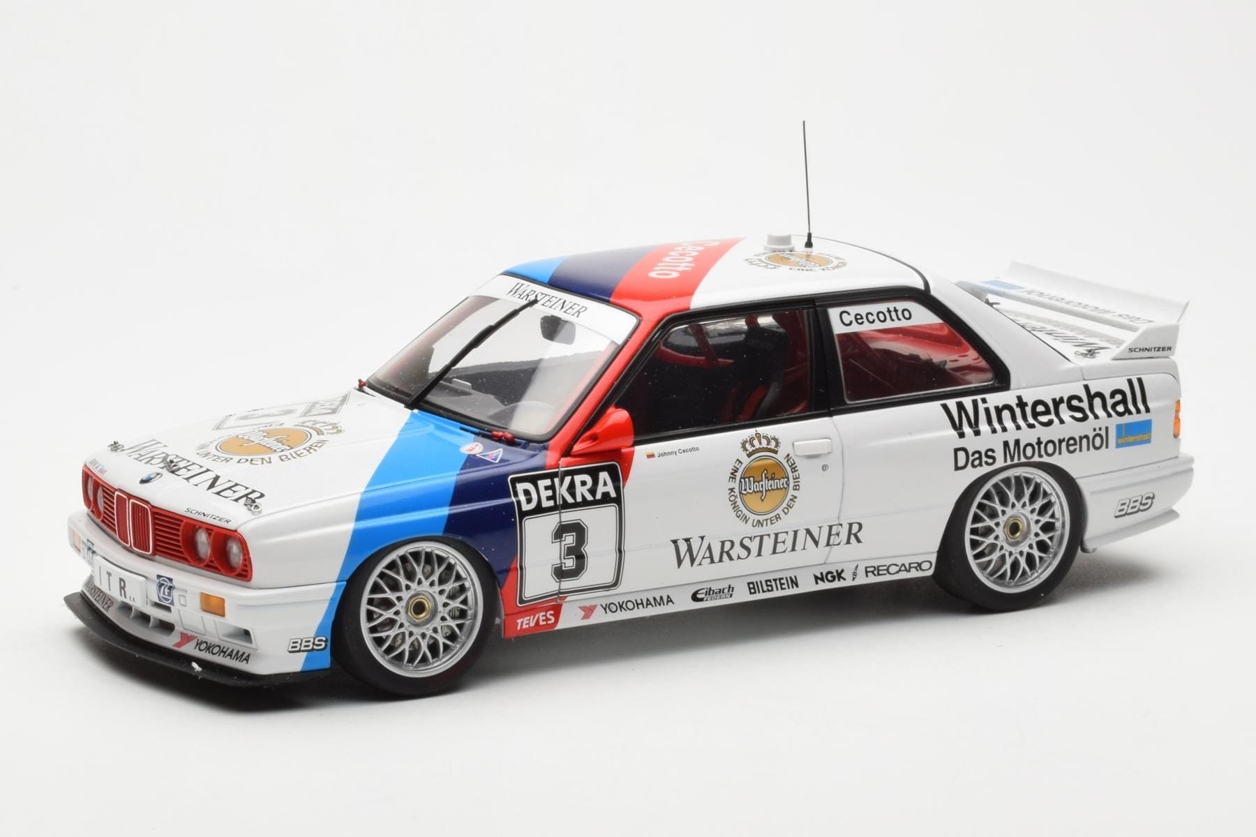 BMW M3 E30 #3 J. Cecotto Warsteiner DTM 1991 AUTOart 1:18 89145 Метал