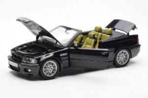 BMW M3 E46 Кабриолет Черен Kyosho 1:18 80430024431 Метал — снимка 2 от 8