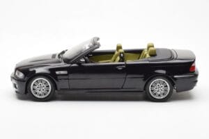 BMW M3 E46 Кабриолет Черен Kyosho 1:18 80430024431 Метал — снимка 4 от 8