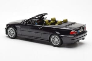BMW M3 E46 Кабриолет Черен Kyosho 1:18 80430024431 Метал — снимка 7 от 8