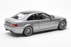 BMW M3 E46 CSL Сив Kyosho 1:18 80430302734 Метал — снимка 3 от 8