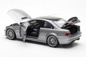 BMW M3 E46 CSL Сив Kyosho 1:18 80430302734 Метал — снимка 5 от 8